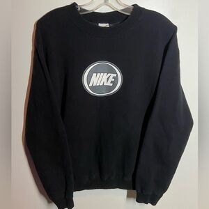 Vintage 90s Nike Black Crewneck Sweater